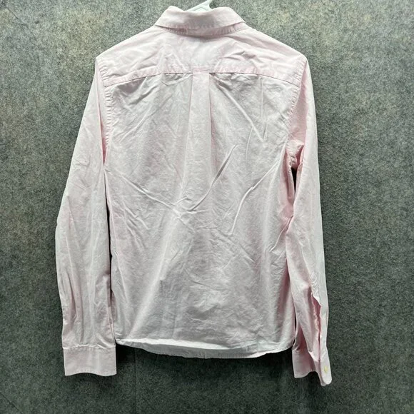 Abercrombie & Fitch Shirt Women Small Pastel Pink Casual Button Down Muscle Fit - Picture 2 of 11